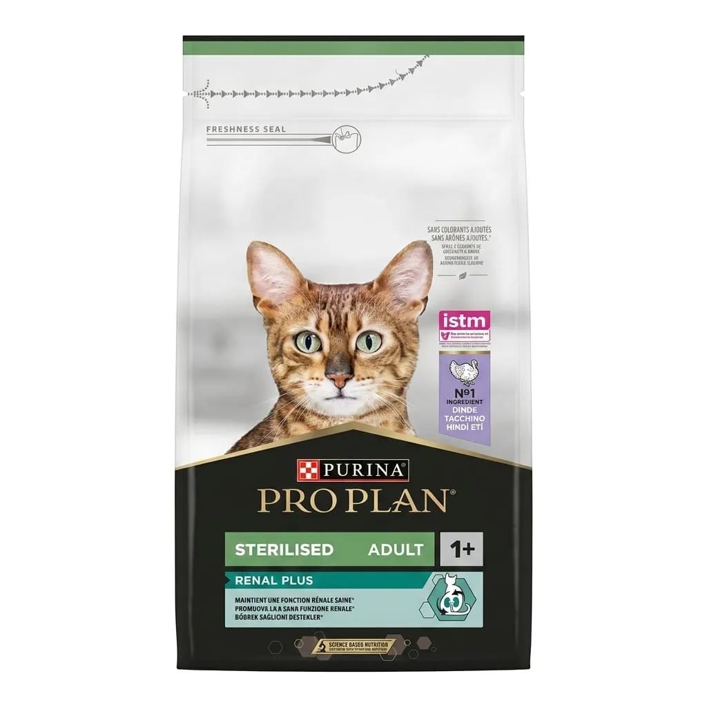 PRO PLAN Sterilised Renal Plus Adult 1+ Rich in Turkey  - 1.5Kg
