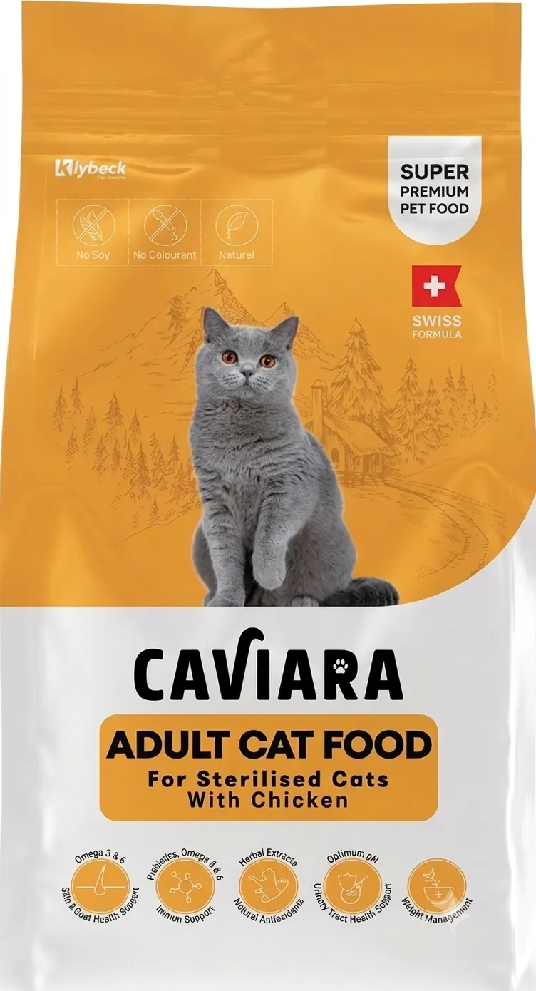 CAVIARA Sterilised Adult Cat Food with Chicken 12KG