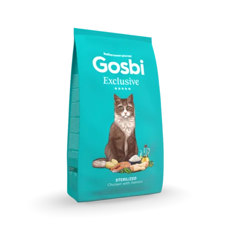 Gosbi Exclusive Cat Sterilized Whit Chicken & Salmon 1.5KG