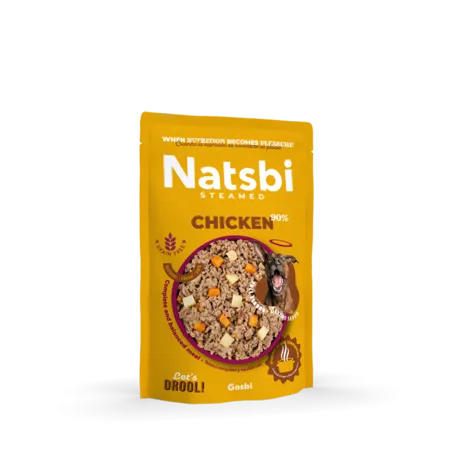 Natsbi Steamed Dog With Chicken  200gm