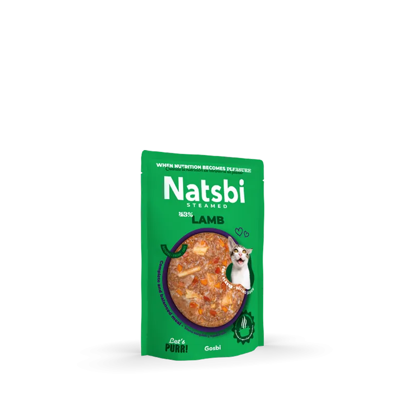 Natsbi Steamed Cat With LAMB 80gm