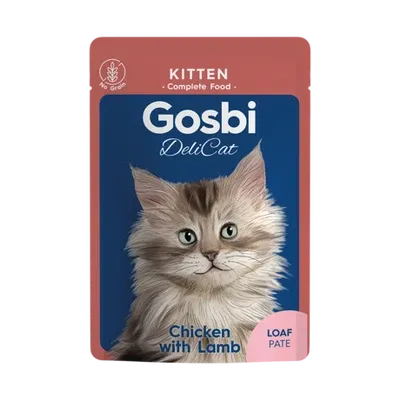 Gosbi Delicat Kitten with Chicken&Lamb Loaf Pate 70gm