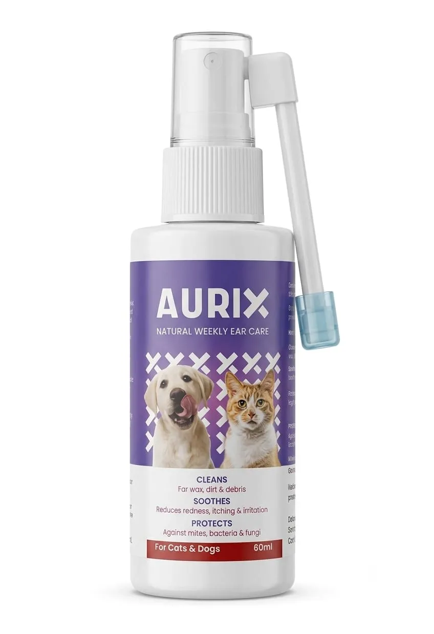 AURIX Ear Care Spray For Cats & Dogs - 60ml