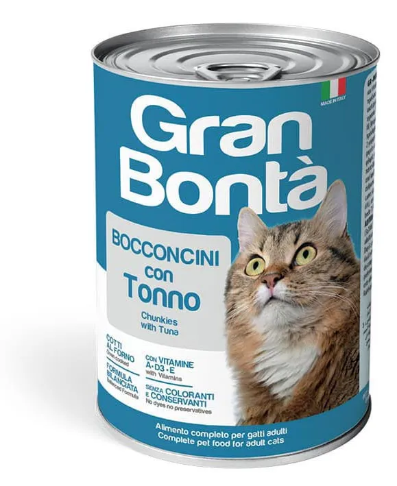Gran Bonta Adult Cat Wet Food with Tuna Chunkies -400gm