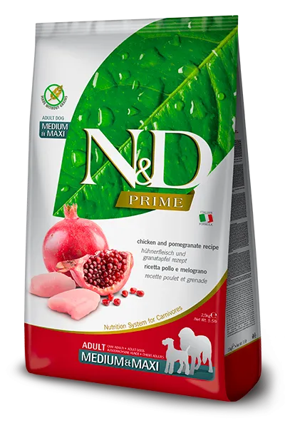 Farmina N&D Prime Adult Dog Dry Food - Medium and Maxi - 12KG