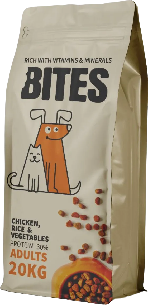 Bites Adult Dog Dry Food 20 Kg