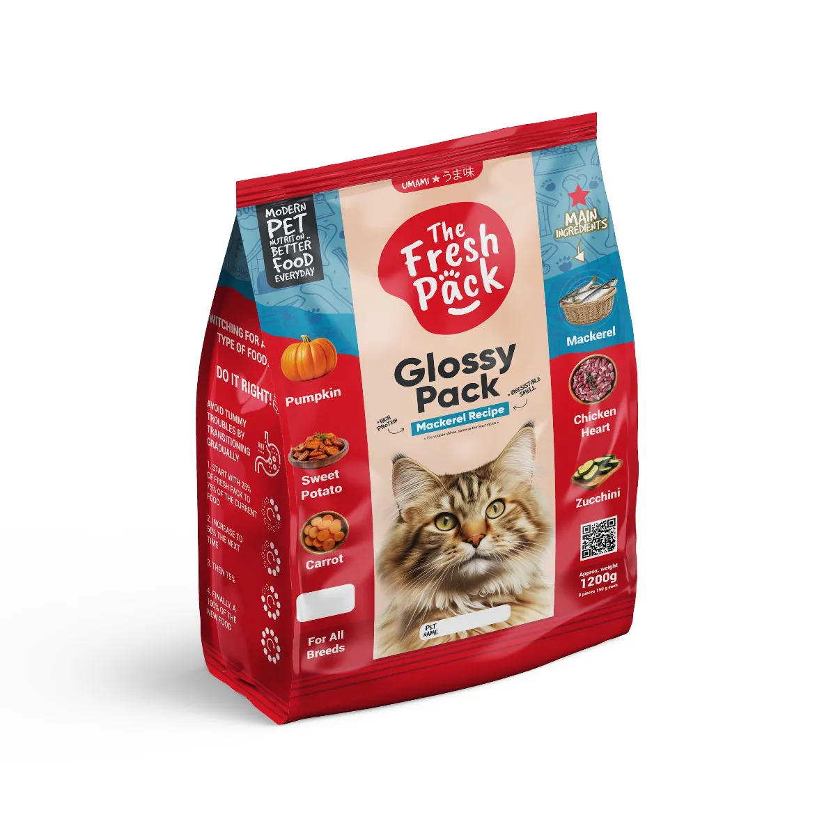 Fresh Pack - Glossy Pack For Cats 1200 gm
