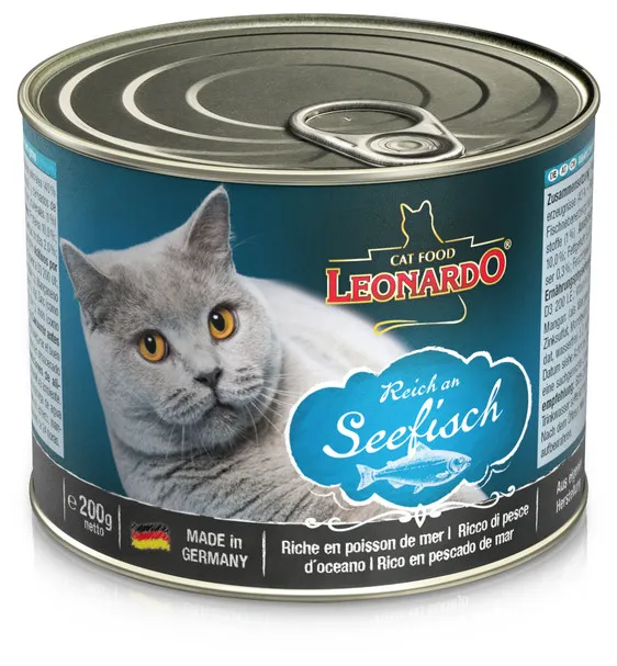 LEONARDO Wet Food for Adult Cats (  Ocean Fish ) 200 gm