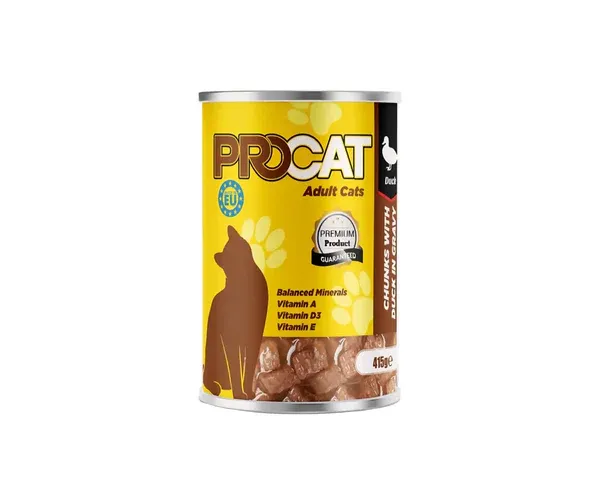 PRO CAT Chunks with Duck in Gravy 415 gm