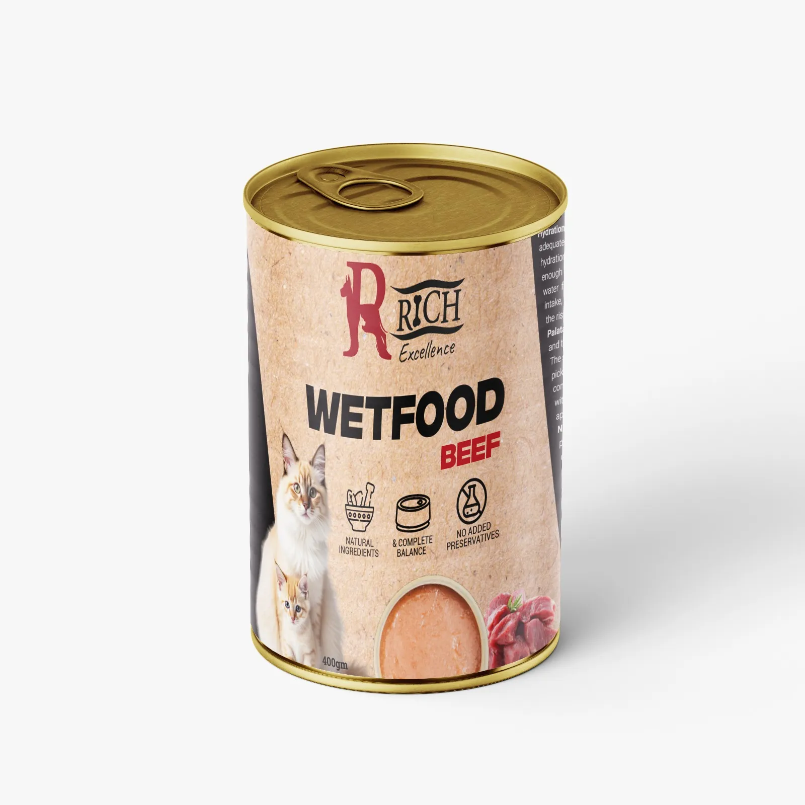 Rich Excellence Cat Wet Food with BEEF - 400gm