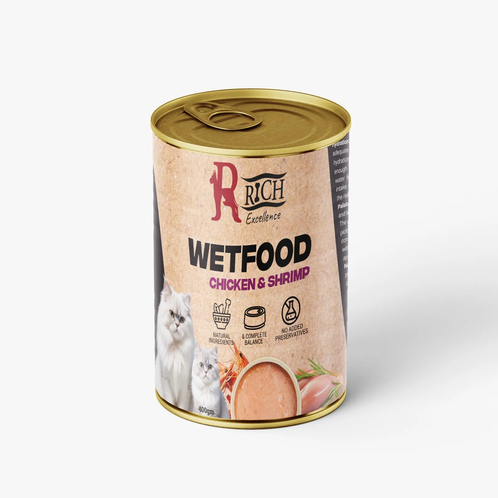 Rich Excellence Cat Wet Food with Chicken&Shrimp - 400gm