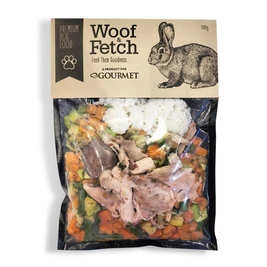 Fresh Food كلاب Woof&Fetch أرنب 500 جرام