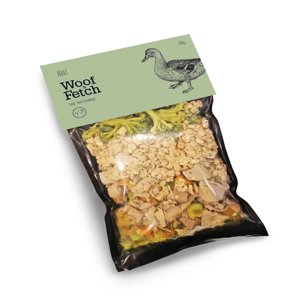 Fresh Food كلاب Woof&Fetch بط 500 جرام
