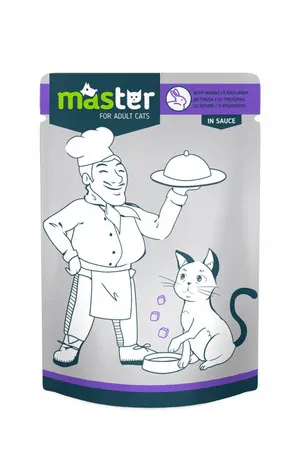 Master Cat Wet Food Rabbit in Sauce Pouch 80gm