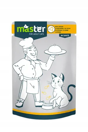 Master Cat Wet Food Chicken in Sauce Pouch 80gm