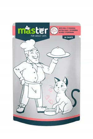 Master Cat Wet Food BEEF in Sauce Pouch 80gm