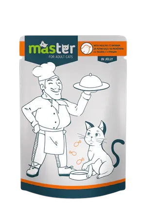 Master Cat Wet Food POULTRY in Jelly Pouch 80gm