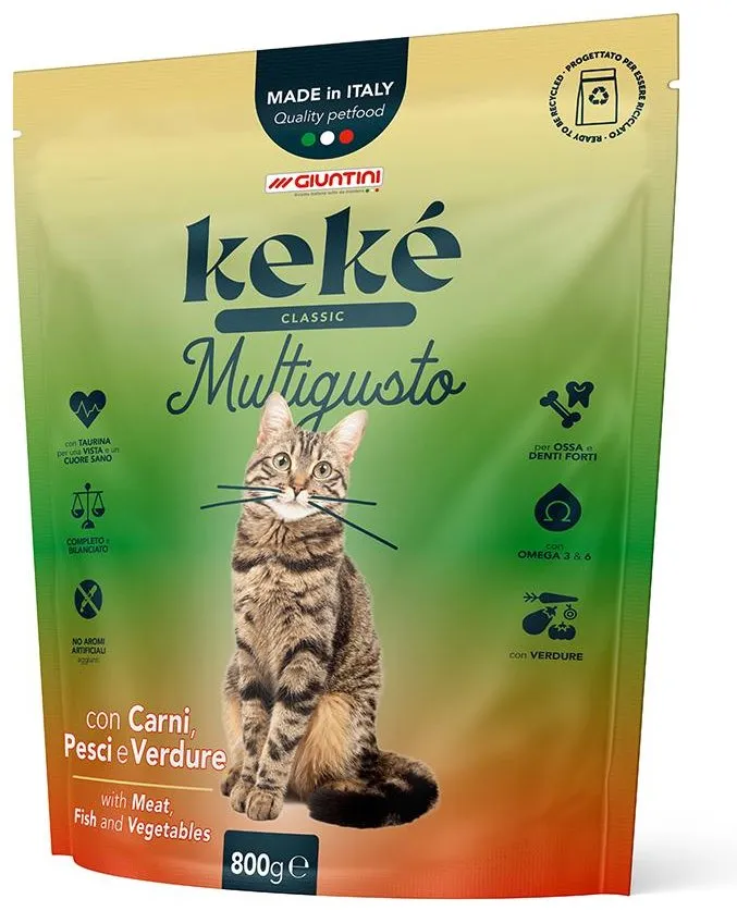 Keke Classic Multigusto for Adult Cats with - 800gm
