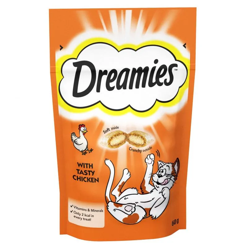 Dreamies Adult Cat Treats with Chicken 60 gm