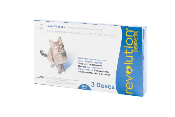 REVOLUTION 6% 45 mg for Adult Cats ( 3 Doses )