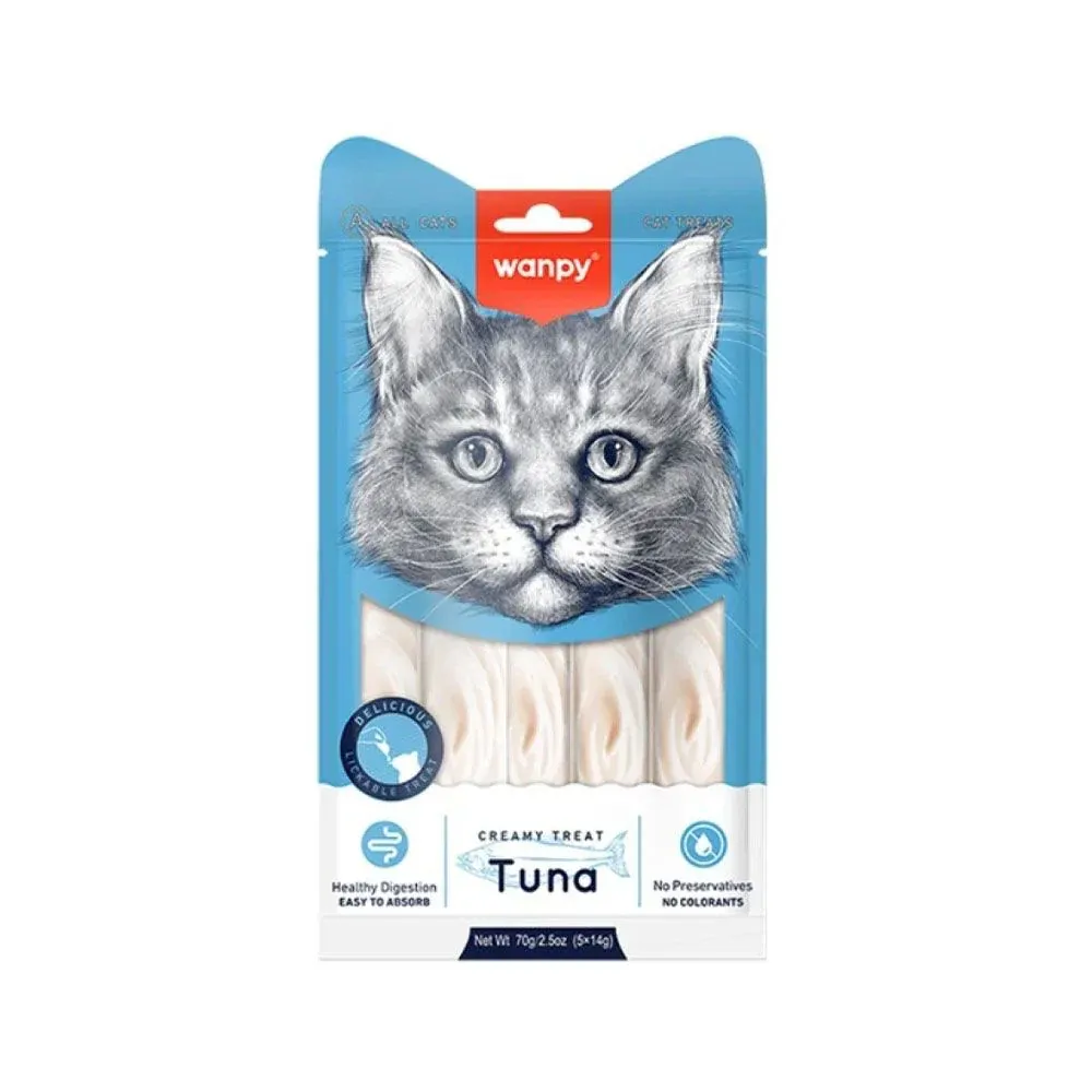Wanpy Creamy Cat Treats with TUNA - 70gm