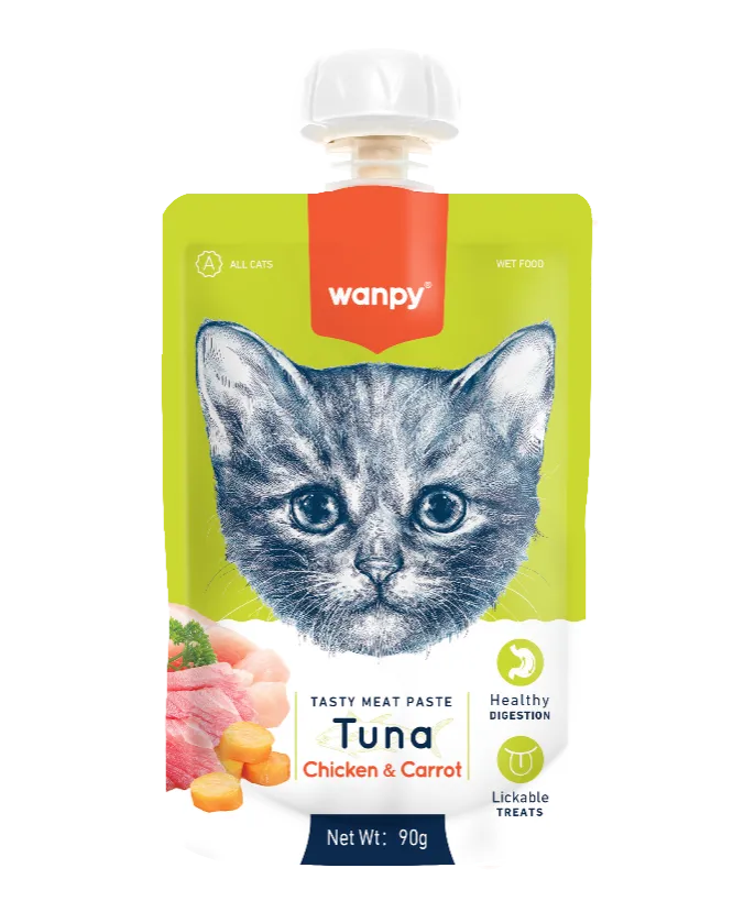 Wanpy Tasty TUNA Paste with CHICKEN & CARROT 90gm