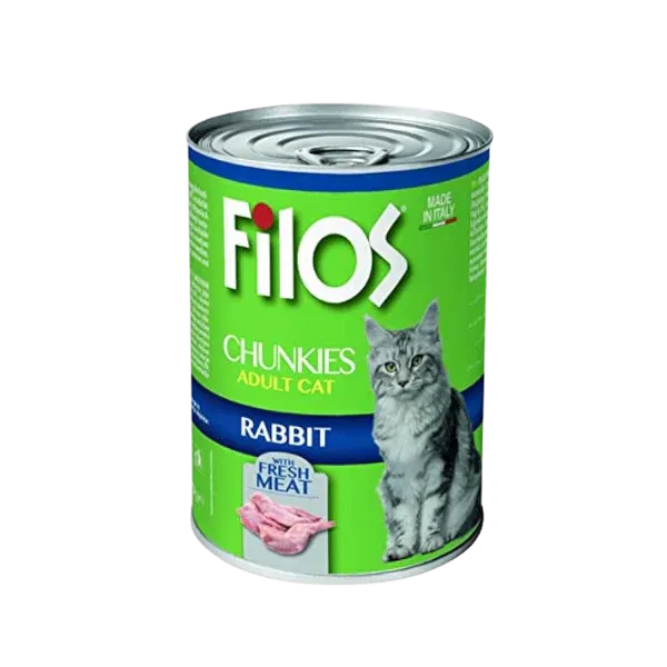 Filos Chunks with RABBIT Cat wet food - 405gm