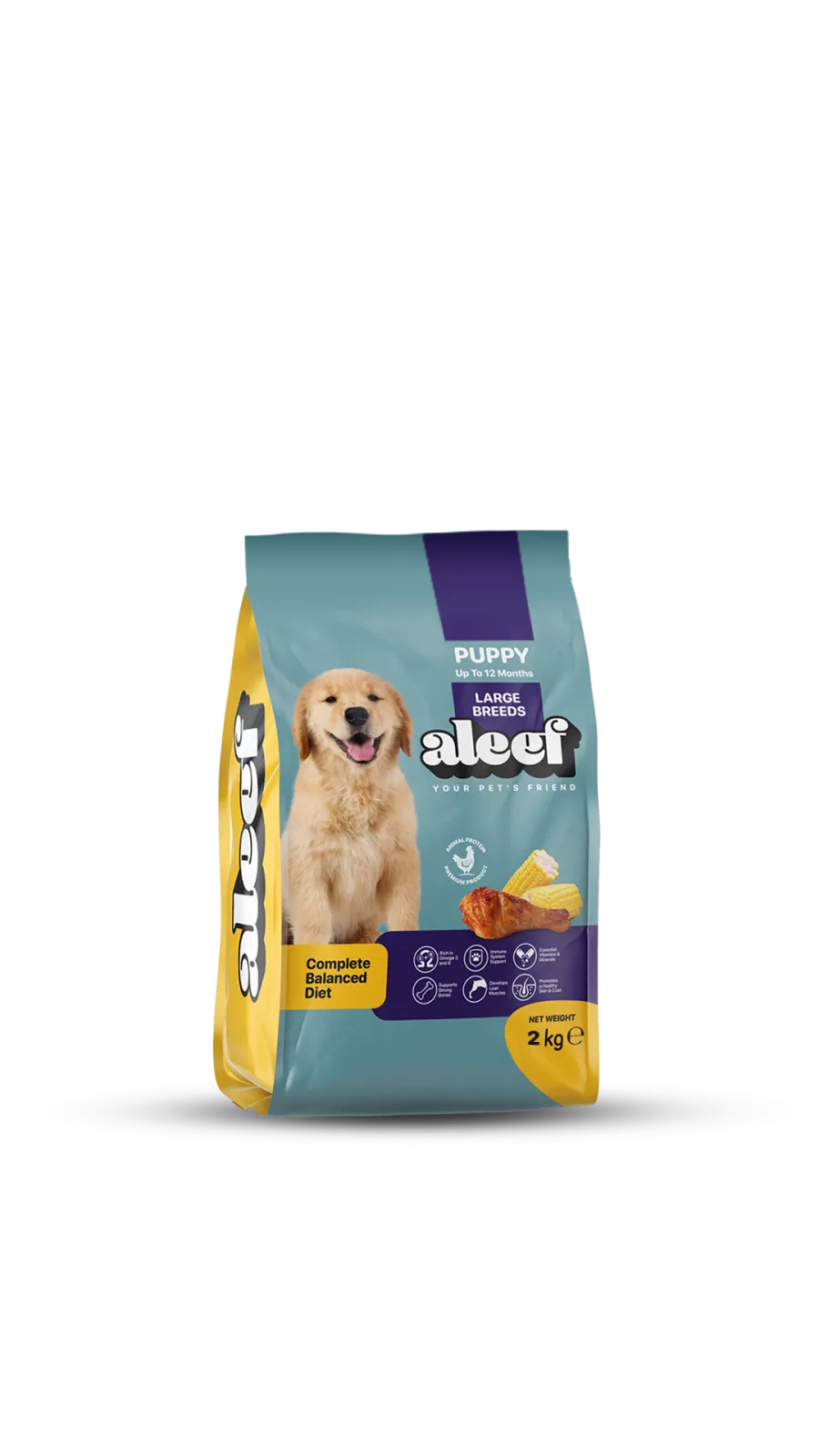 aleef Dry Food Puppy Dog - Large Breed 2KG