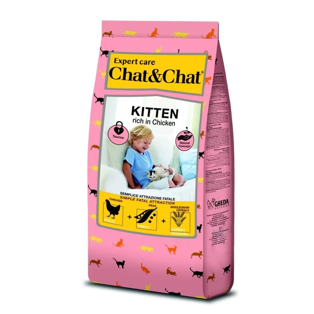 Chat&Chat Kitten Rich in Chicken Dry Food - 900gm