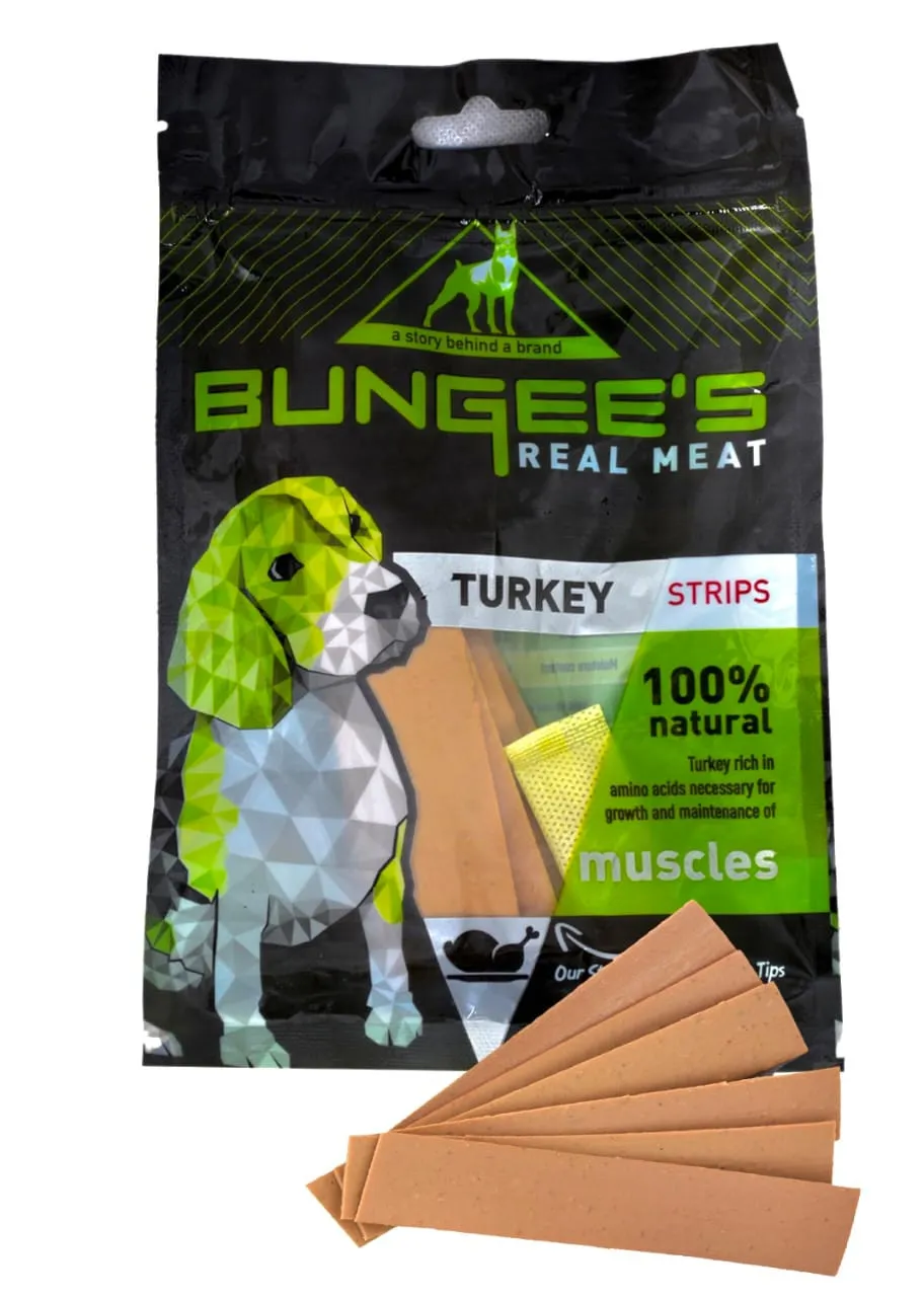 Bungee`s Turkey Strips - 100gm