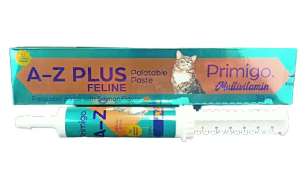 Primigo Multivitamin A–Z Plus Feline Palatable Paste With Salmon Flavor For Cats - 30ml