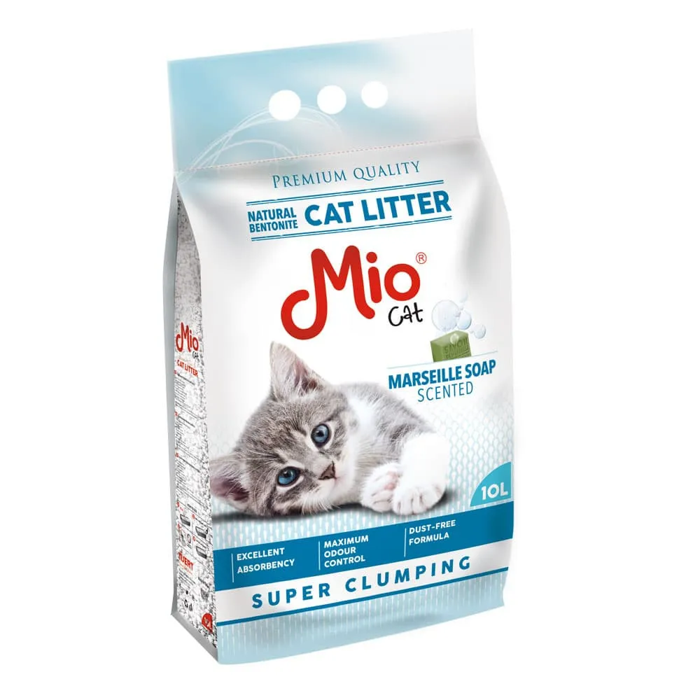 Mio Cat Super Clumping Cat Litter - Marseille Soap 10L