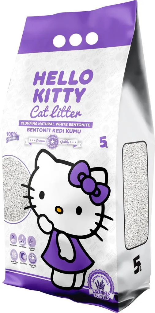 Hello Kitty Clumping Cat Litter - Lavender 5L