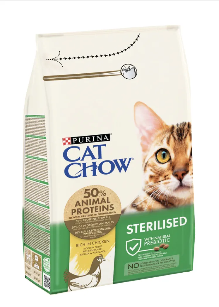 Cat Chow Sterilised Rich in Chicken - 1.5KG