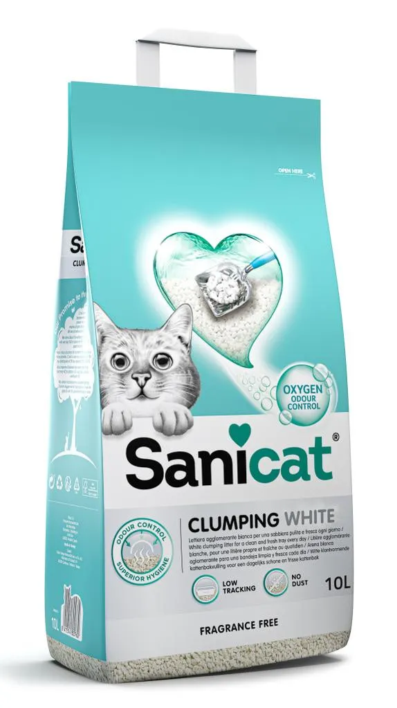 Sanicat Clumping White Fragnance  Free 10L