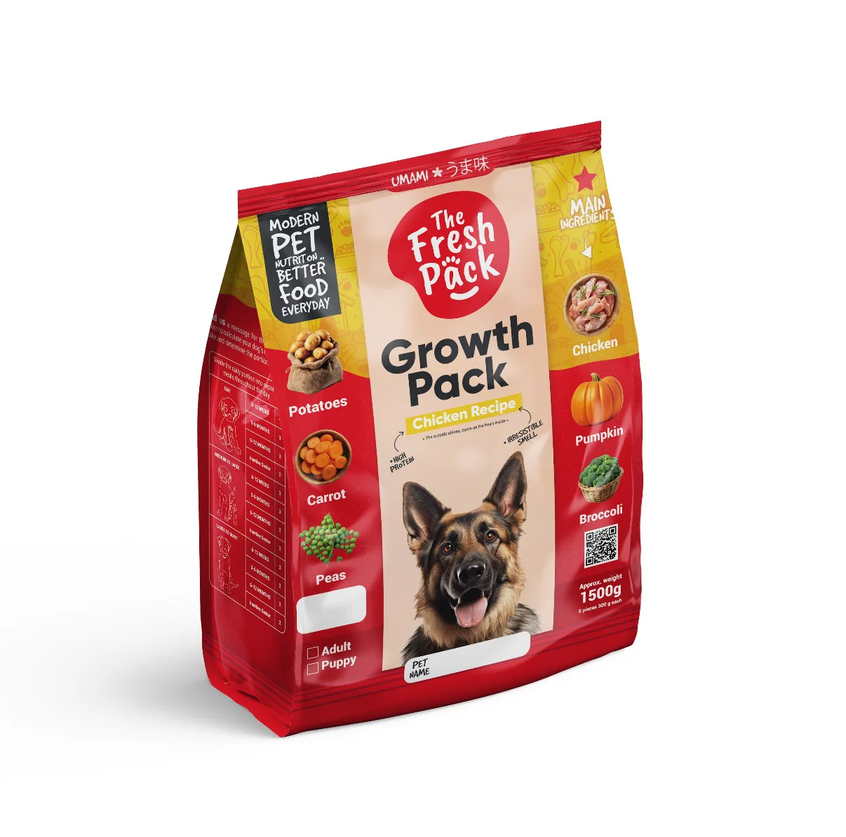 Fresh Pack - Growth Pack For Adult Dogs 1500gm