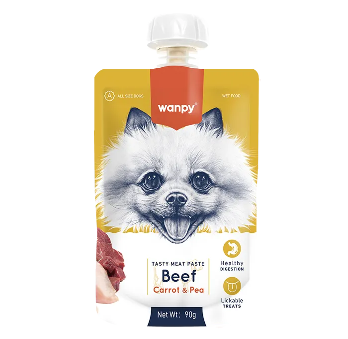 WANPY Tasty Meat Paste: Beef + Carrot & Pea For Dogs - 90gm