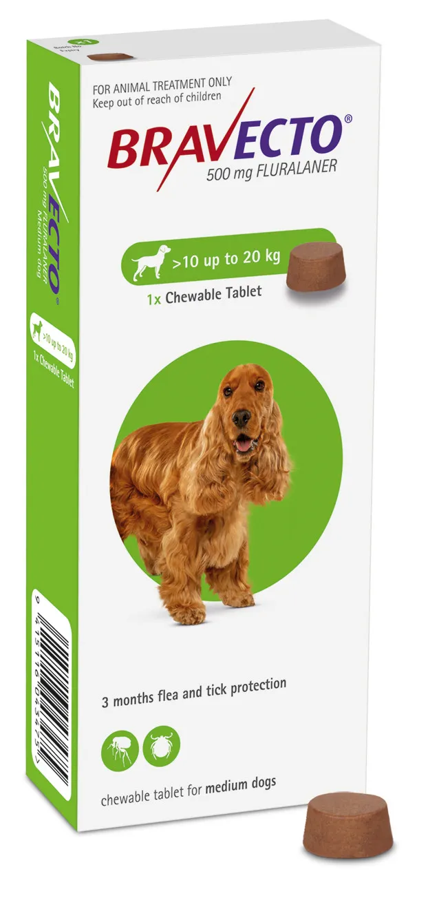 Bravecto Dog 500mg | 10kg to 20kg