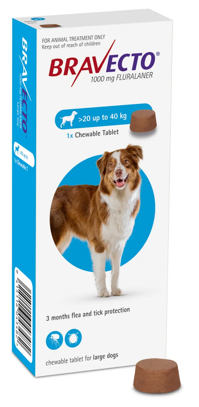 Bravecto Dog 1000mg | 20kg-40kg