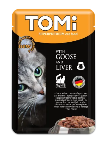 طعام رطب قطط TOMI كبد 100 جرام