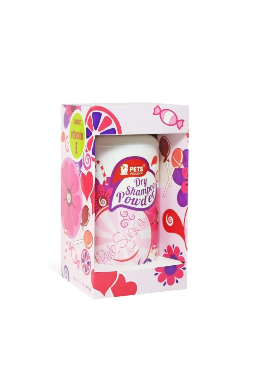 Pets Republic Dry Shampoo Pink Sugar Scent 500 ml