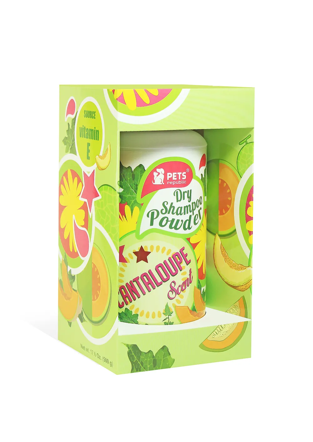 Pets Republic Dry Shampoo Cantaloupe Scent 500 ml