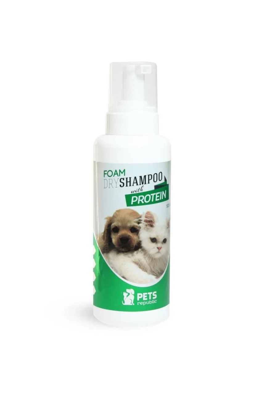 Pets Republic Foam Dry Shampoo with Protein  520 ml