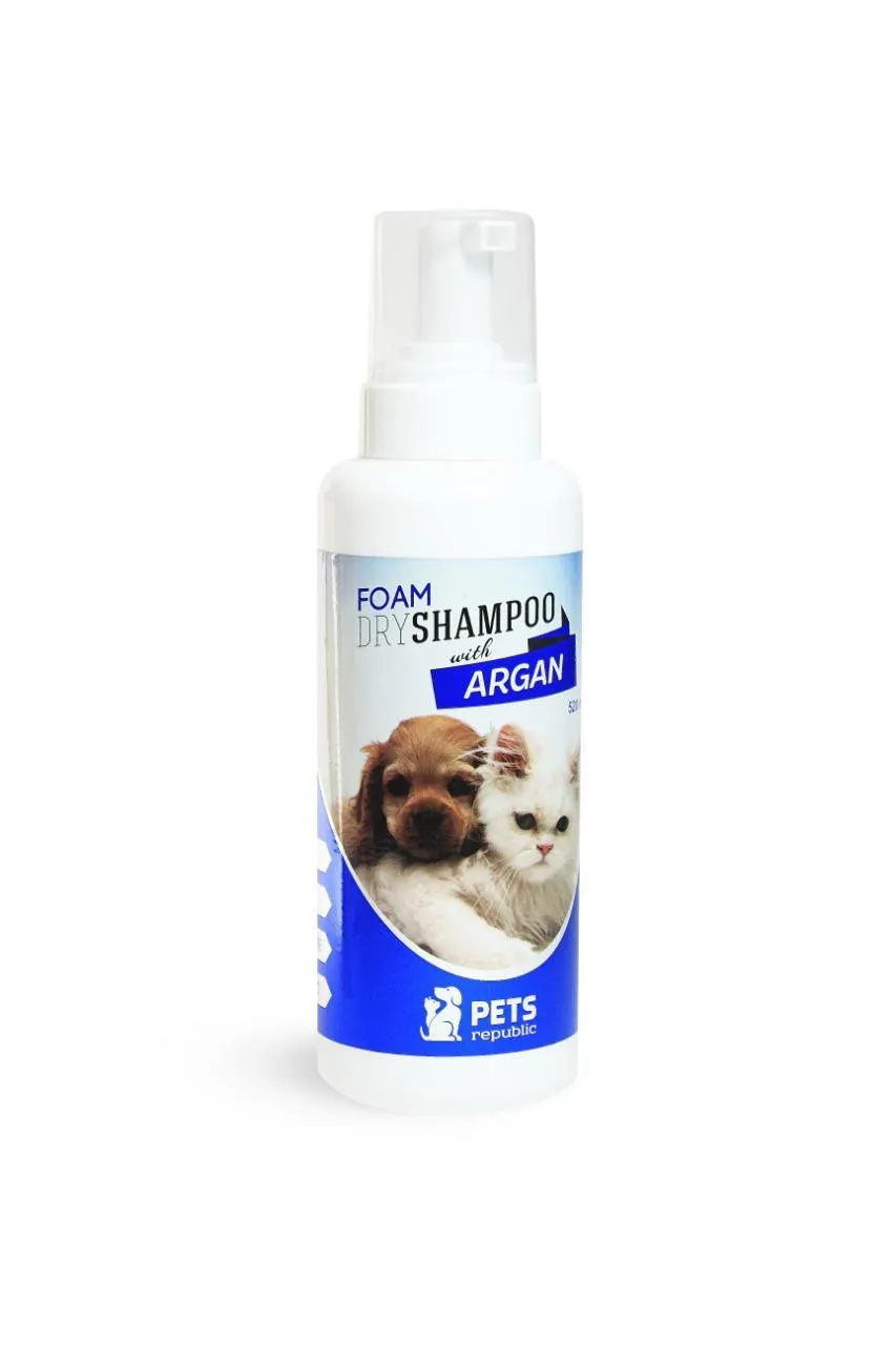 Pets Republic Foam Dry Shampoo with Argan 520 ml