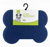 Nunbell Litter Trapper Mat - BONE Shape - - Multi Color- 30X40cm
