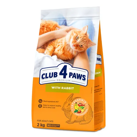 CLUB 4 PAWS for Adult Cats with RABBIT - 300gm