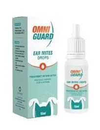 OmniGuard Ear Mites Drops For Dogs & Cats 15ml