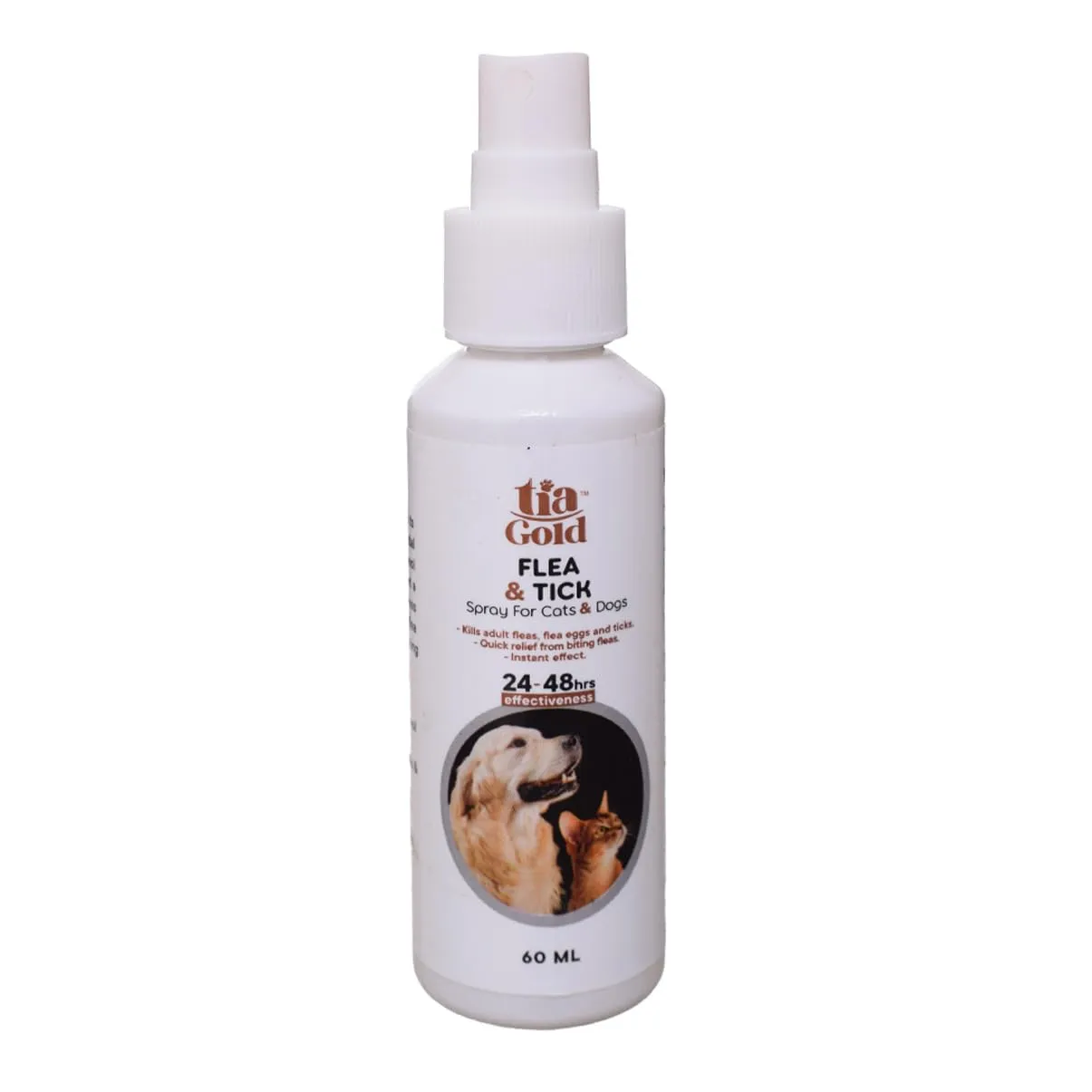 tiaGold Flea and Tick Spray for Dogs & Cats - 120ml