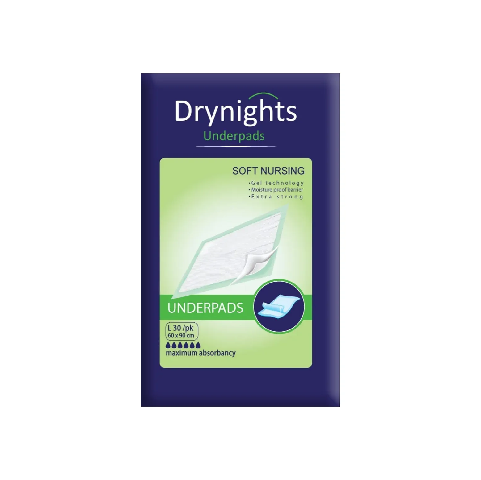 Dry Nights Training Pads 60X90cm - 30 Pads