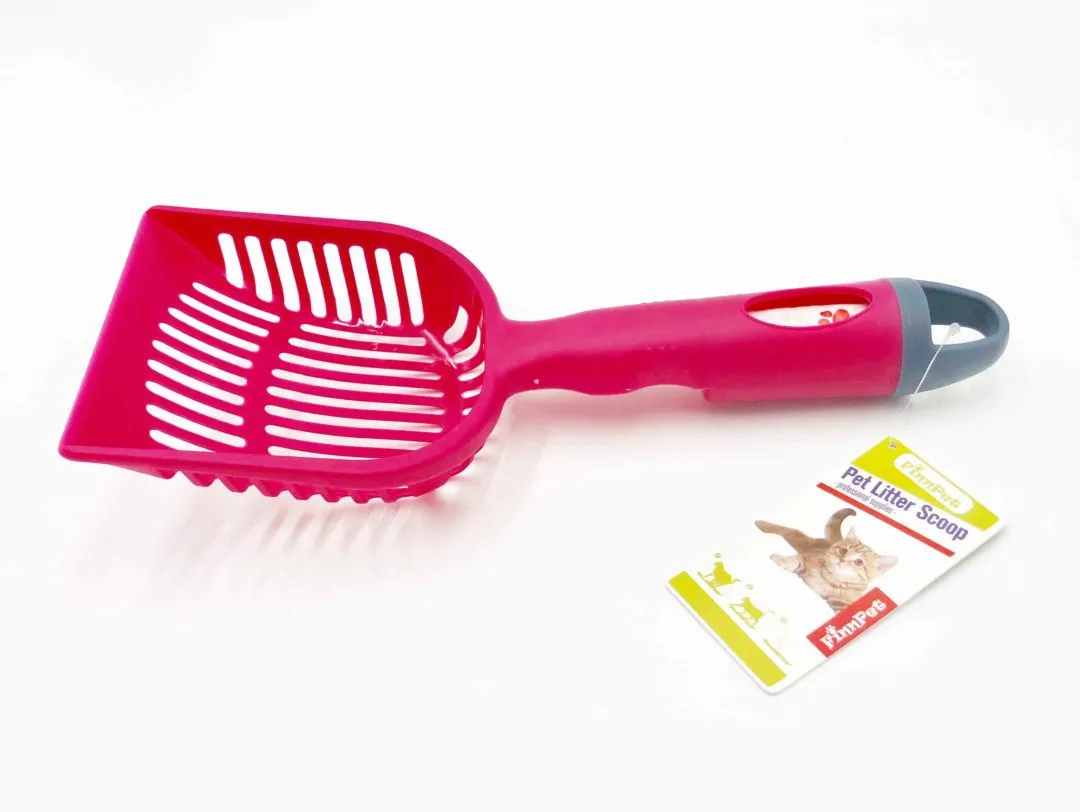 Nunbell Litter Scoop with Waste Bag Dispenser-Red